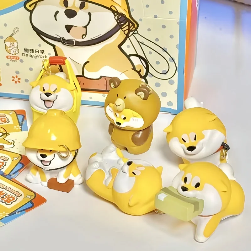 

New Dodowo Shiba Inu Puppy Crossing Series Blind Box Kawaii Anime Dog Action Figure Toy Desktop Decor Mystery Box Birthday Gift