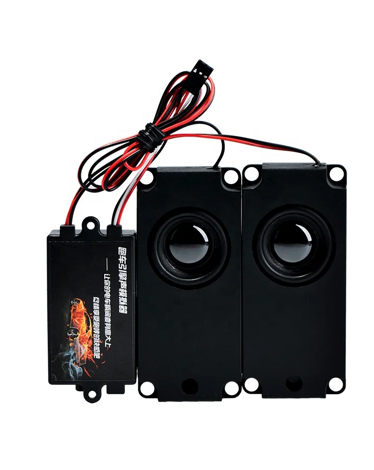 RC Car Second Generation Cool Throttle Linkage Groups Engine Sound Simulator With 2 Speakers For RC Sports Car Model Part
