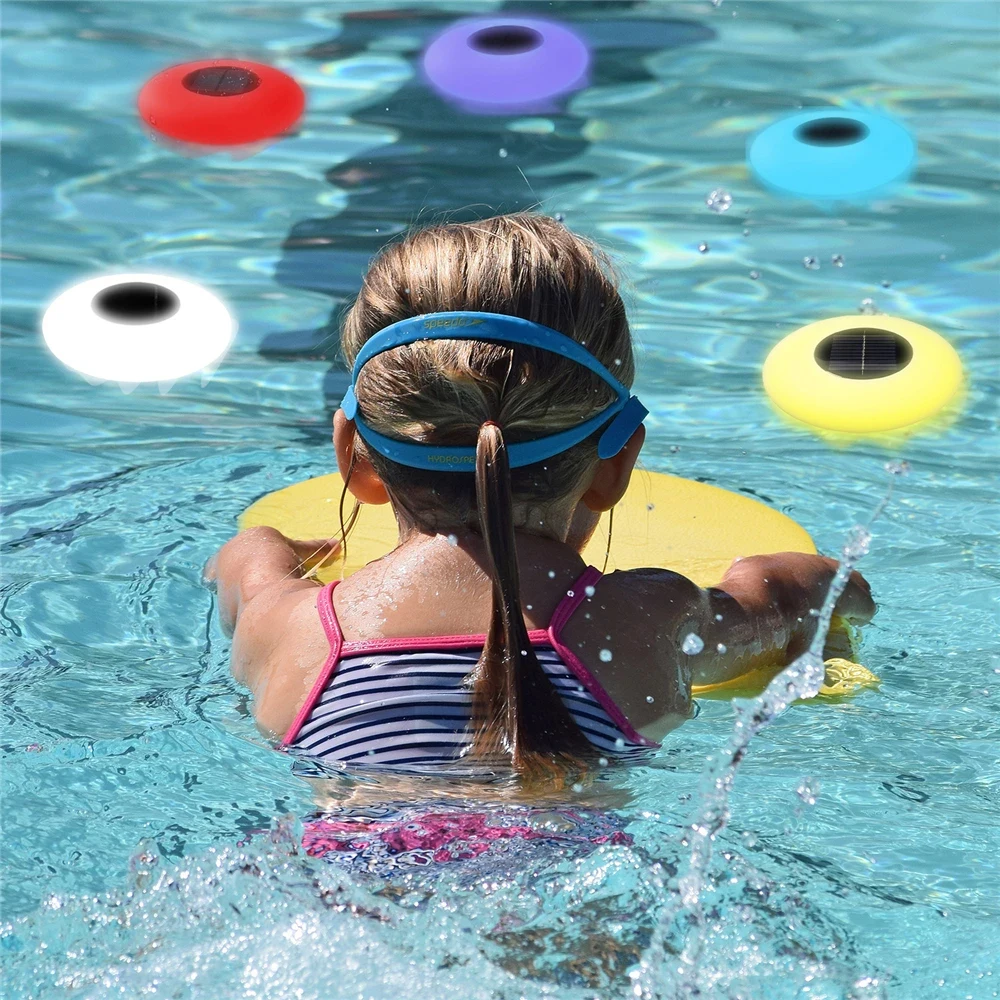 Led Courtyard Night Light Lights Yard Decor Inground Inflável Floating Underwater Waterproof Solar Party Pool Powered Romântico