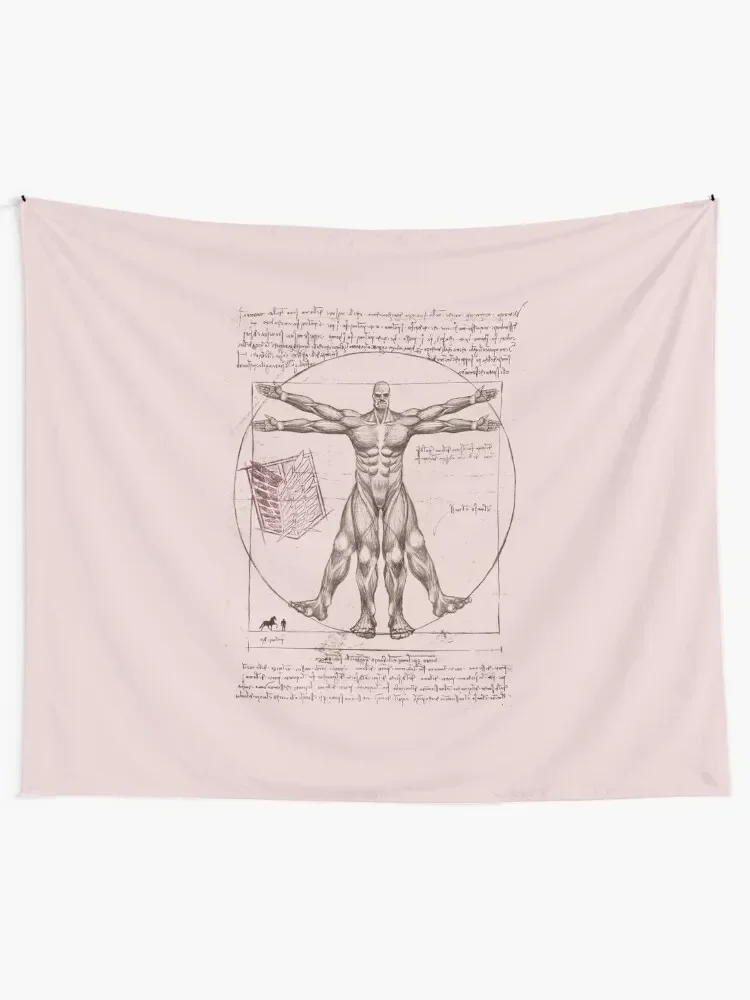 Vitruvian Colossal Tapestry Room Aesthetic House Decor Wallpaper Bedroom Tapestry