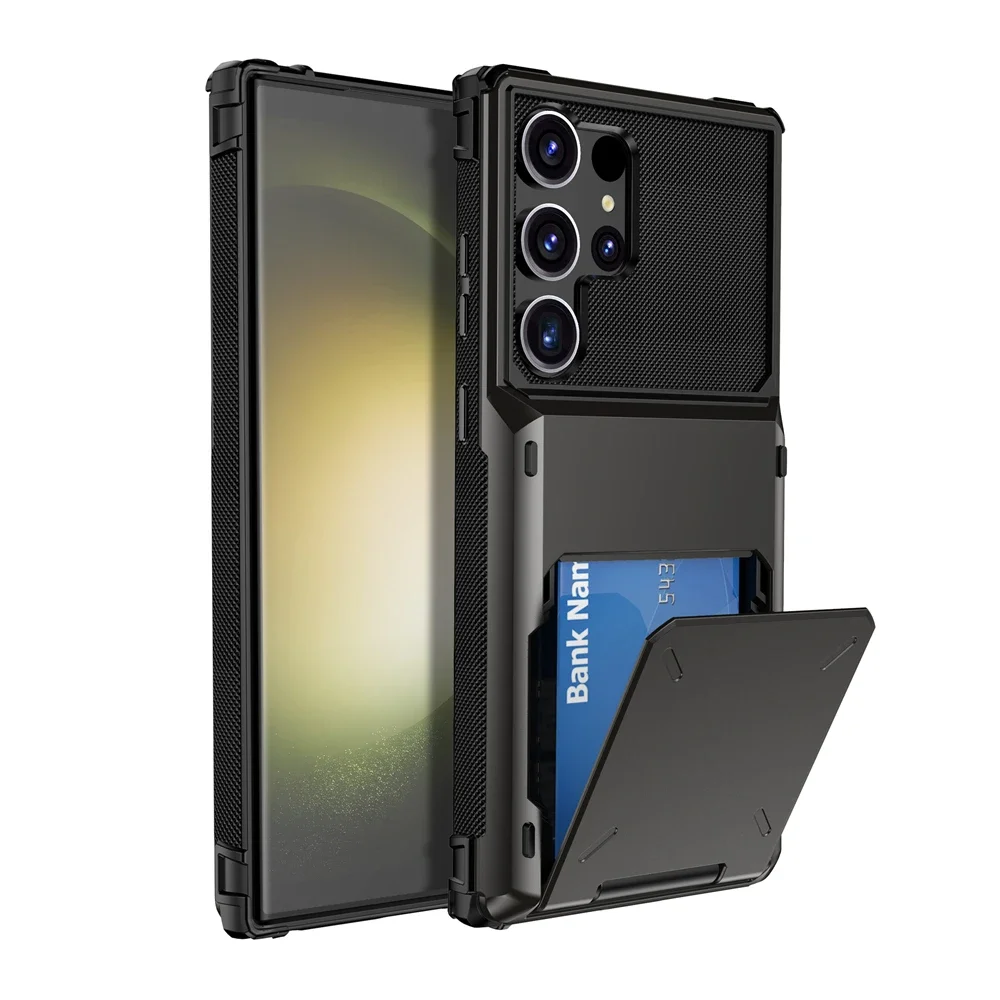 Brieftasche 5-Kartensteckplatz Kreditkasten für Samsung Galaxy S24 Ultra S23 S22 S21 Plus S20 FE Kartenhalter Abdeckung für Galaxy Note 8 9 10 20 – Detail 11
