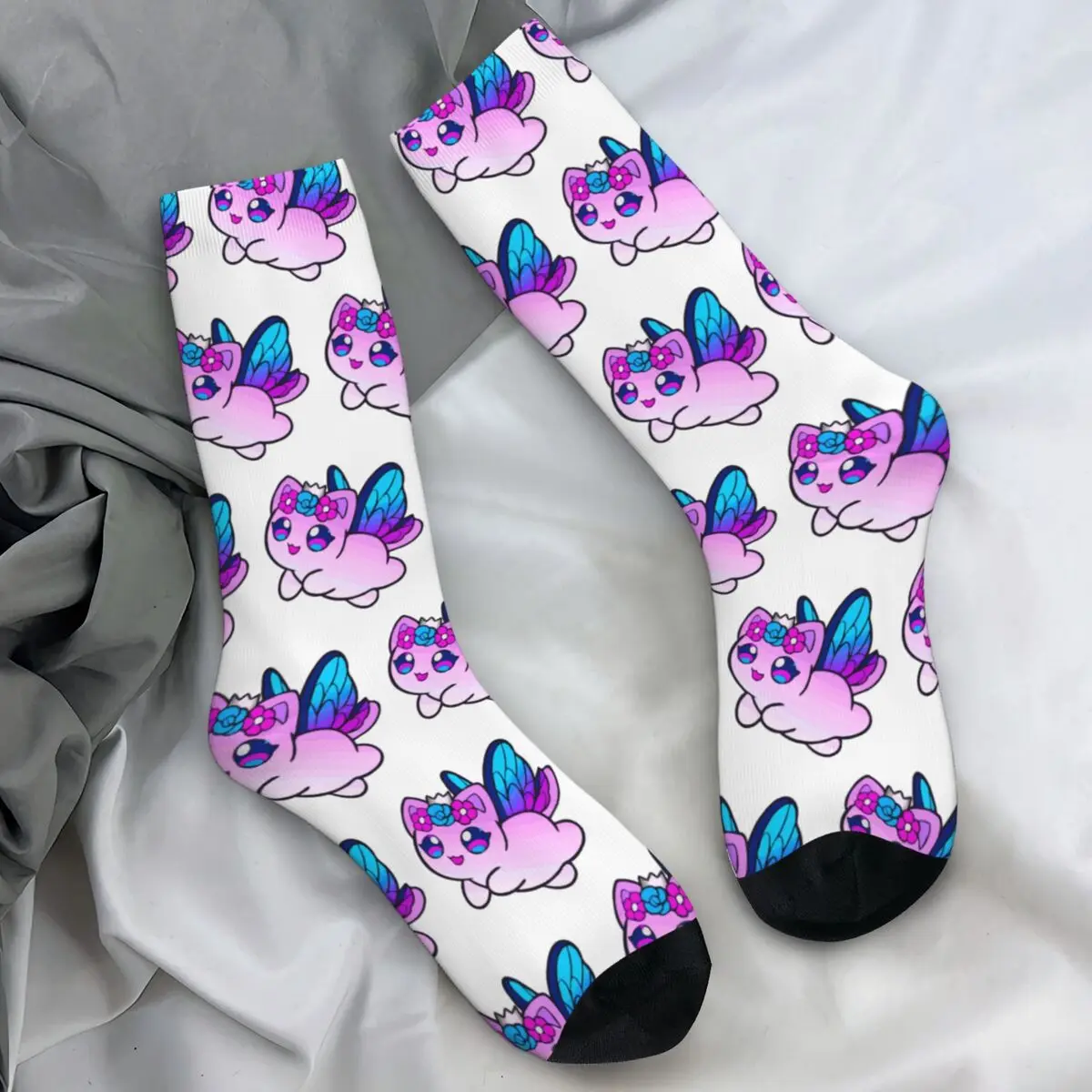 Aphmau Meow Plushies Anime Cats Stockings Graphic Gothic Socks Autumn Non Slip Socks Men Climbing Quality Socks