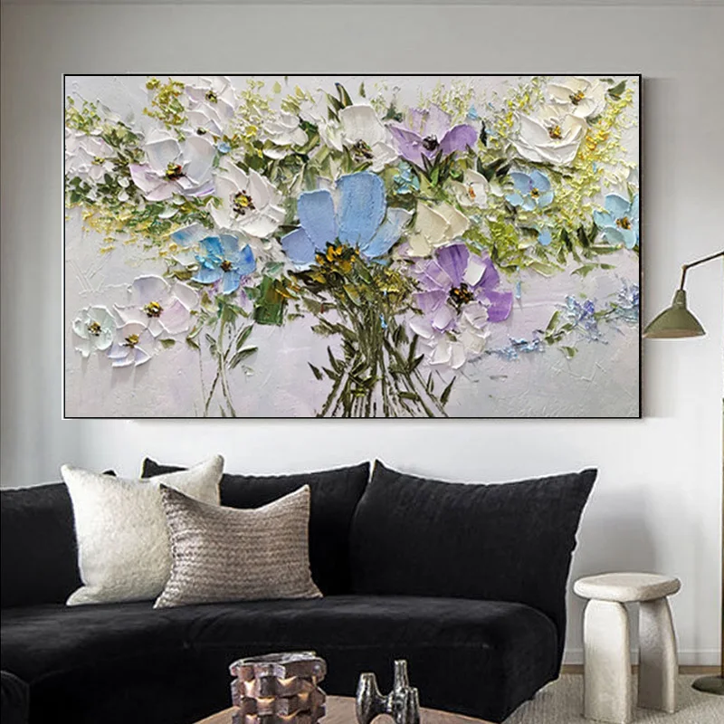 GATYZTORY 60x120cm Acrylic Painting By Numbers Colorful Flower Handicraft  Large Size Pictures By Numbers For Wall Art Home Deco