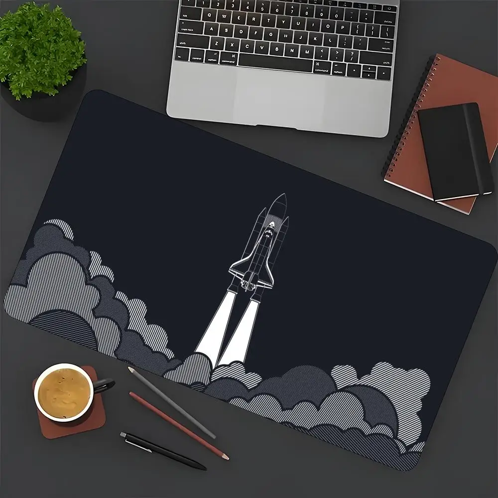 

Space Rocket Launcher Mouse Pad, Rubber Non Slip Office Computer Desk Pad Mouse Pad Large Mouse Pad Pad