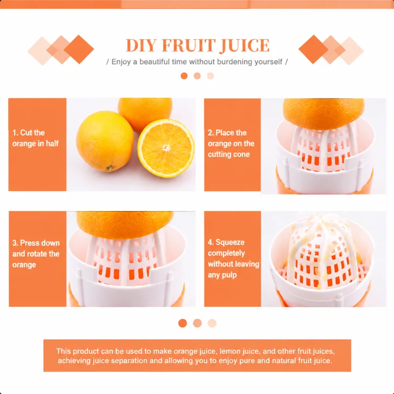 Multifunctional Hand Juicer Lemon Lime Squeezer Manual Citrus Orange Lemon Juicer Fruit Press Squeeze Extractor for Home Kitchen view 6