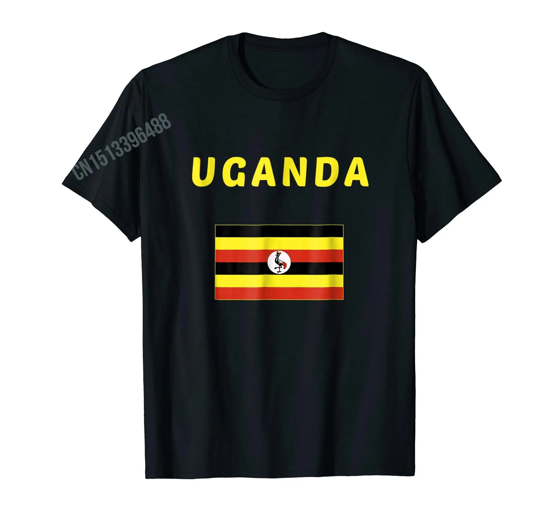 More Design It's In My DNA Uganda Gift Ugandan Flag T-Shirt For Men Women T Shirt Tops Cotton Tees