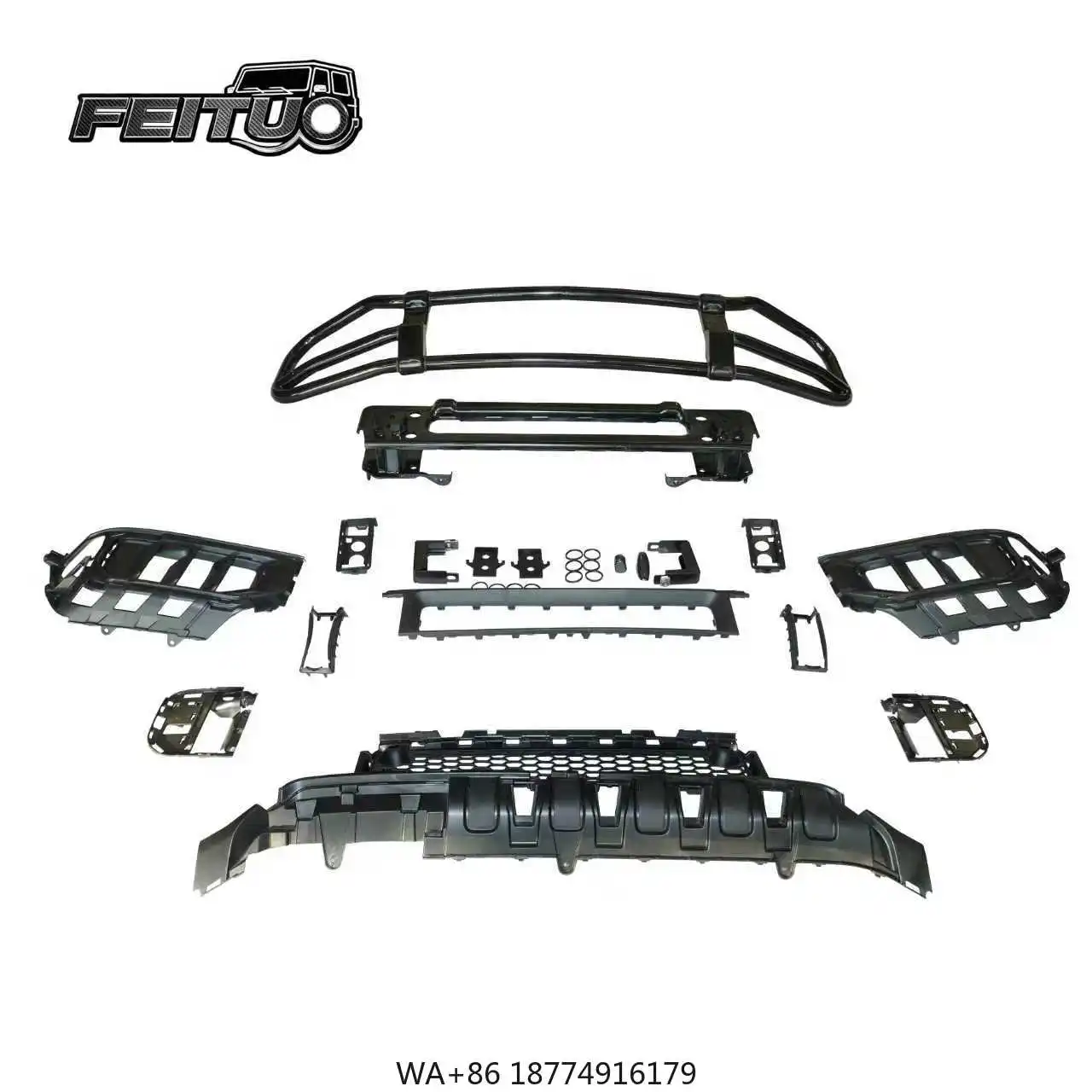 

2019+ Car Bumper Body Kit W464 W465 G63 Style Full Set PP Red Front Bumper Universal Screw-On Fitment New Purpose