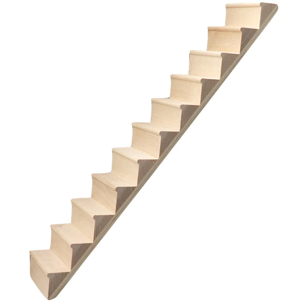 

Delicate Mini Staircase Wooden Stairs for Dollhouse Alternative Use As Bar Restaurant Living Room Decorative Prop Desktop