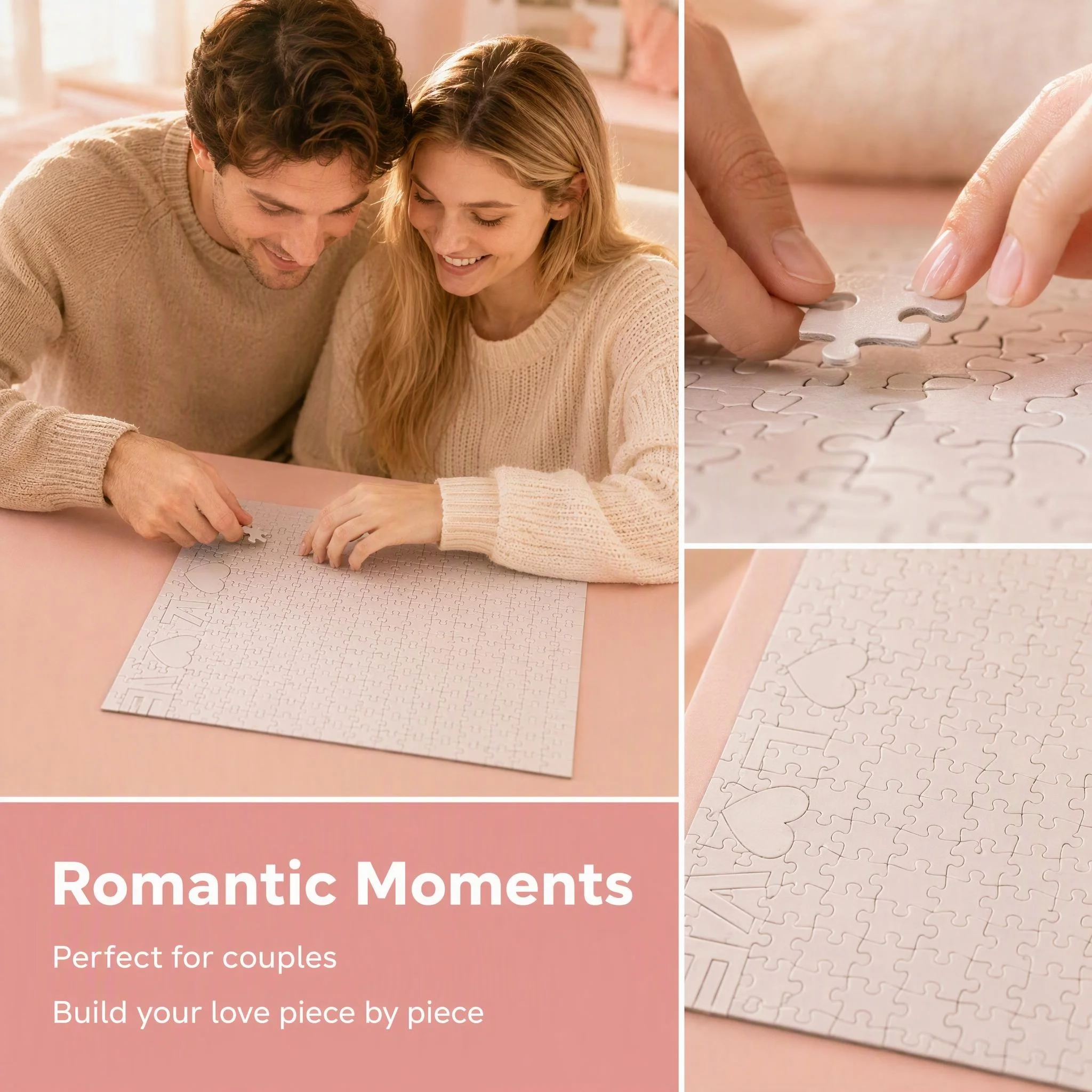 520 PCS Pure White Solid Color - Puzzle Blank White review and price