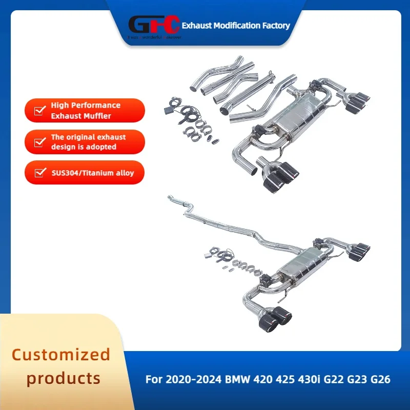 

GFC 304 Stainless Steel CatBack High-Performance Electronic Valve Exhaust System for 2022-2024 BMW 420 425 430i G22 G23 G26