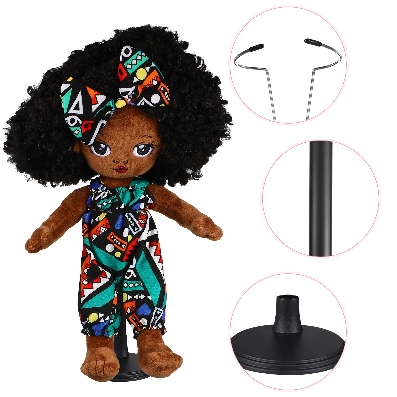 

3 pcs Stands Different Sizes Sturdy Pvc Anti-Slip Base Easy Assembly For Action Figures Display Storage Rack Vertical Support