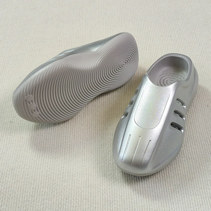 

Baotou slippers new bullet head summer half bag men's slippers men's and women's hole shoes casual and simple