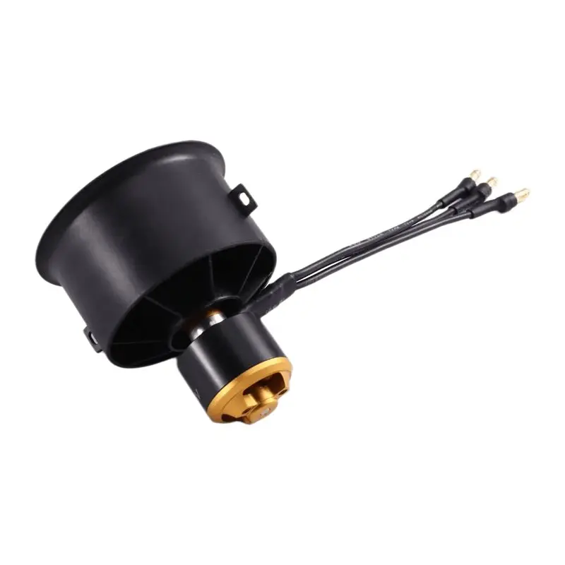 ABTJ-Brushless Outrunner Motor 2627-4300KV For Model Jet Aircraft Hovercraft- 50Mm 12 Blades EDF Ducted Fan