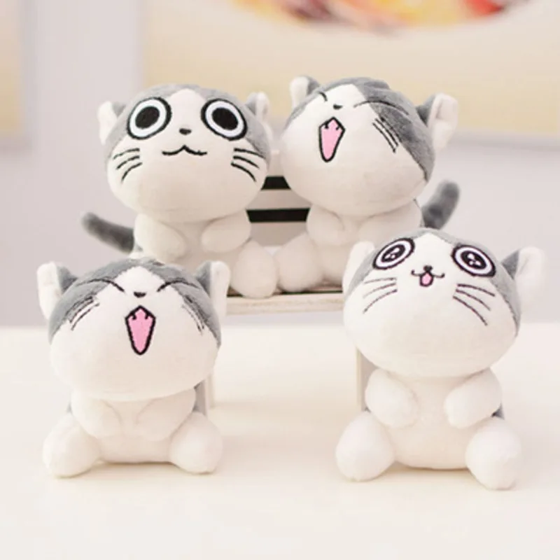 Плюшевая кукла, брелок-кольцо для ключей, игрушка в подарок, животное, мягкая мультяшная мягкая кукла, детская подушка, подарок, 4 дизайна, прибл. 9 см