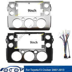 For Toyota FJ Cruiser 2007-2013 9 Inch Radio Car Android MP5 Player Casing Frame 2 Din Head Unit Fascia Stereo Dash Cover Trim