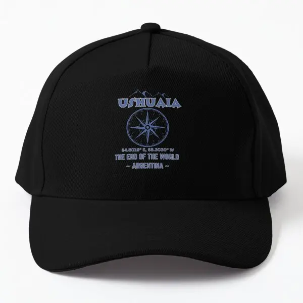 Ushuaia Argentina The City Of The End  Baseball Cap Hat Black Spring  Fish Boys Bonnet  Sun Women Mens Casquette Summer Outdoor