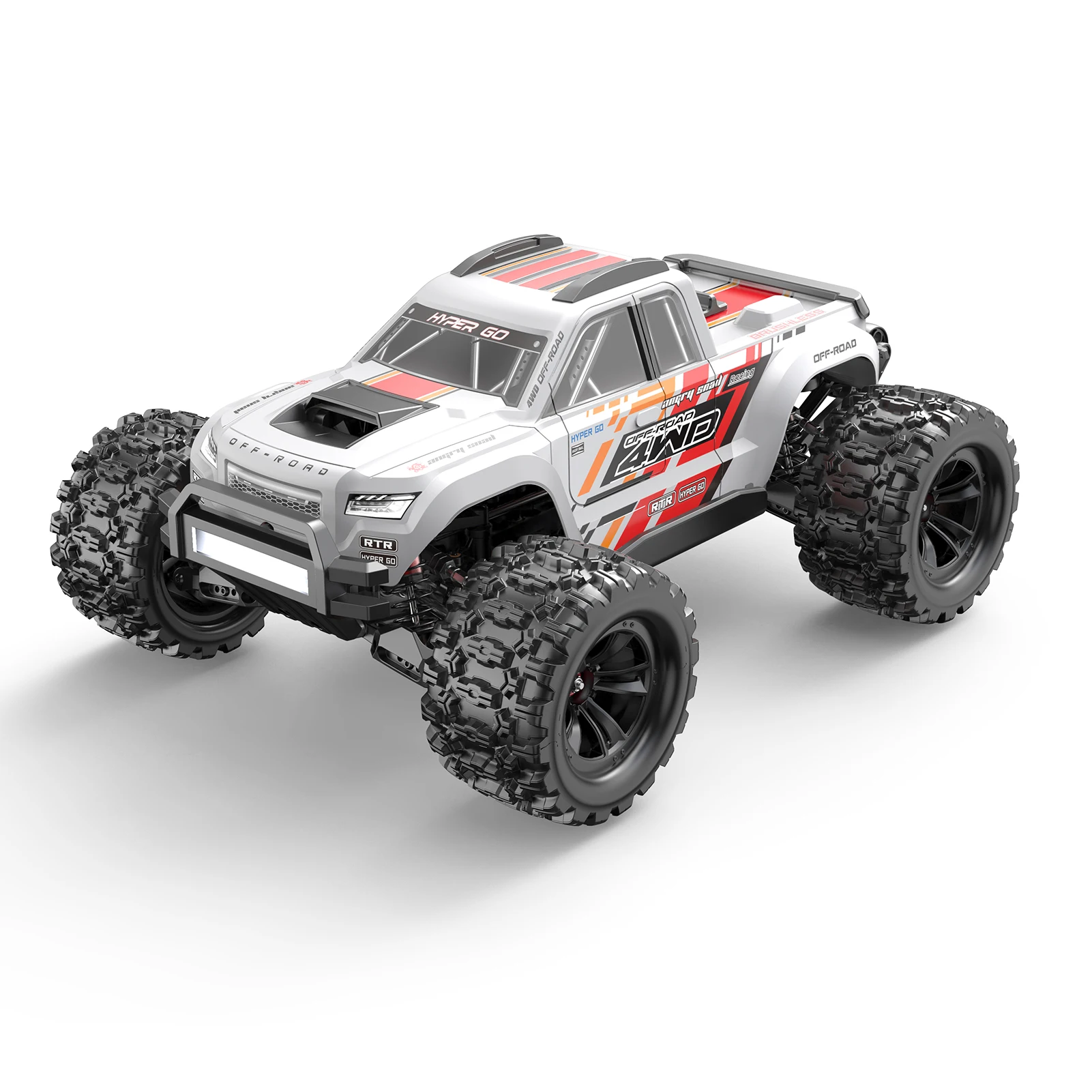 MJX Hyper Go 10208 V2 Brushless Vehicle Truck Come with 3S 5200mAh Lipo Battery 100A ESC APP Programing 1/10 RC Car