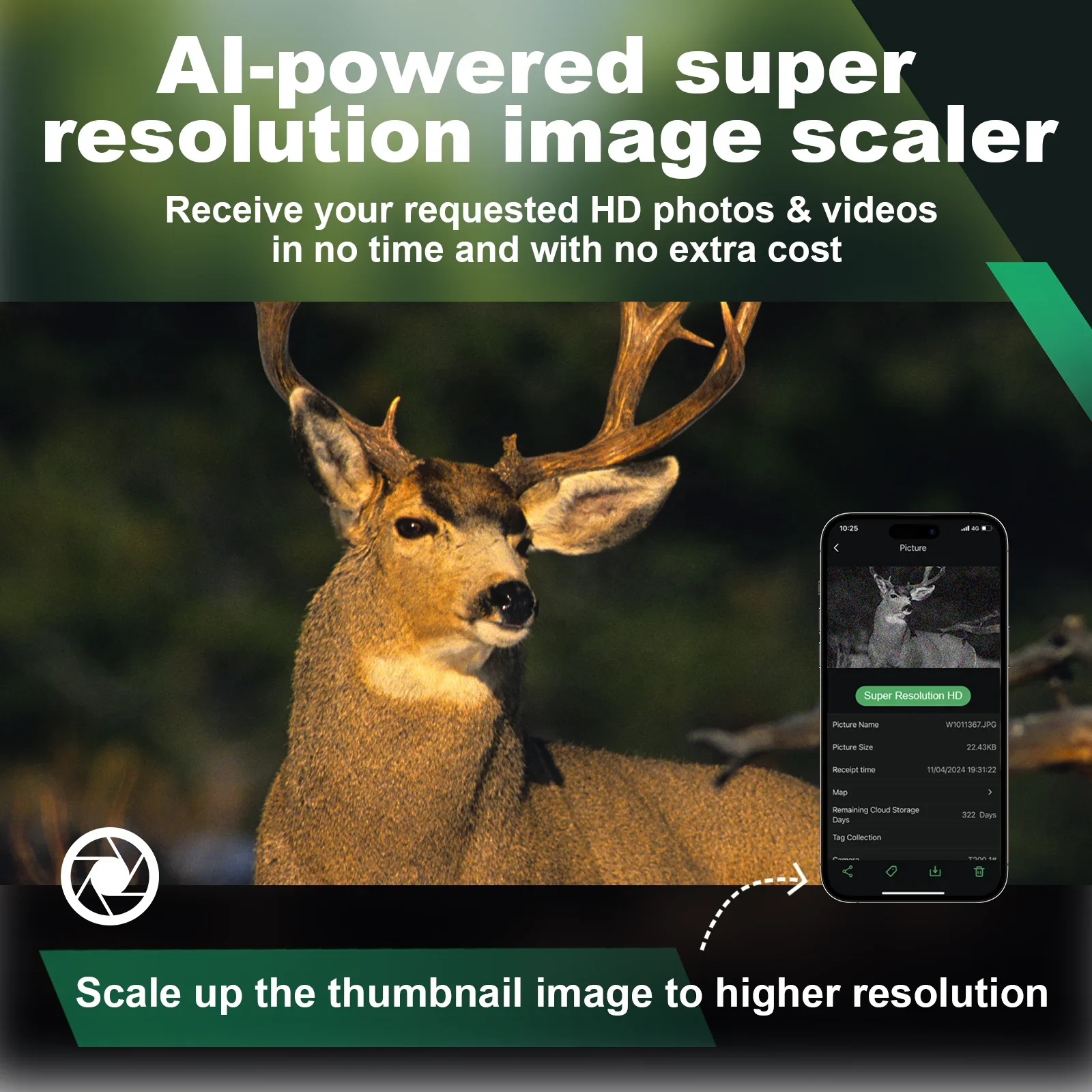 Willfine AI-Powered Photo Enhancement 4G Cellular FHD 0.4s تفعيل سرعة كشف الحياة البرية لعبة فخ #3