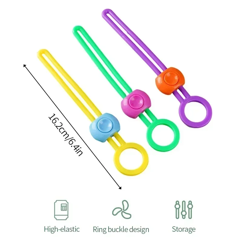 Food Bag Sealing Clip Adjustable Freshness Sealing Clips Multifunctional Sealing Rope Portable Cable Organiser Kitchen Gadgets