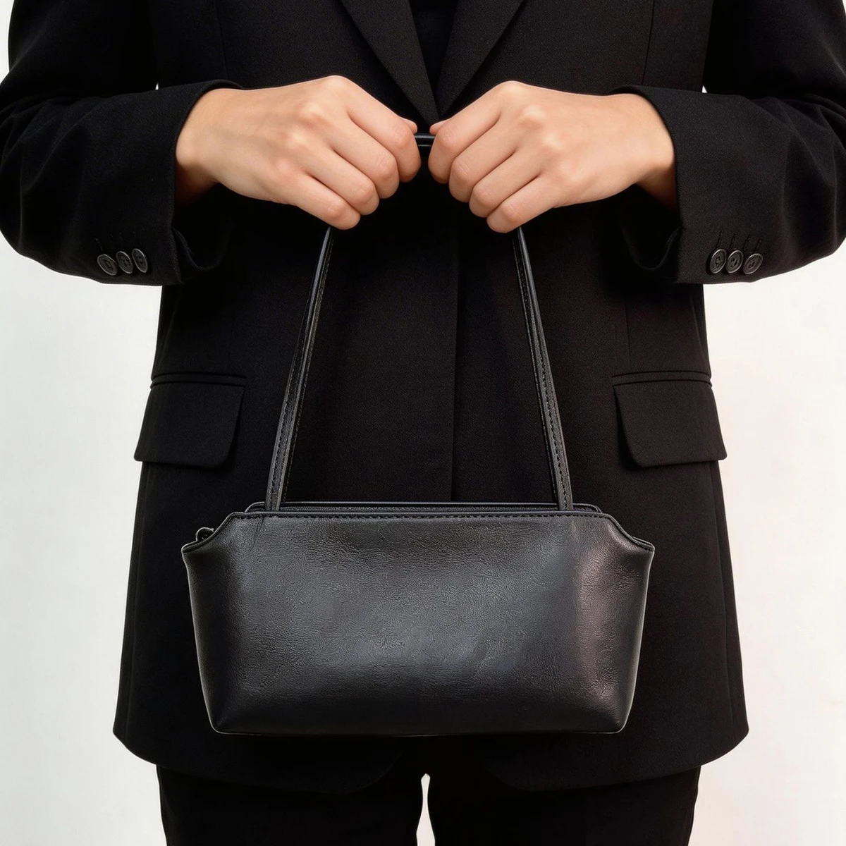 Genuine Leather Women Bag Top-grain Lambskin Shoulder Bag Senior Sense Fashion Simple Tote Bag Korean-style Niche Women Handbag