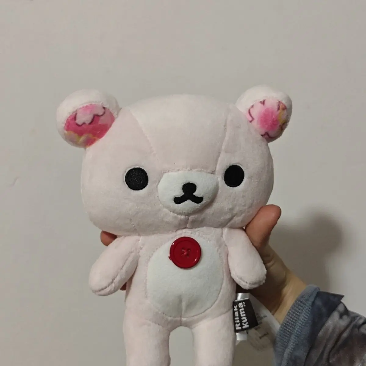 Cute Rilakkuma Pink Sakura Series Korilakkuma Bear With Cherry Blossoms Plush Stuffed Baby Kids Toy Doll Girls Gifts 20cm
