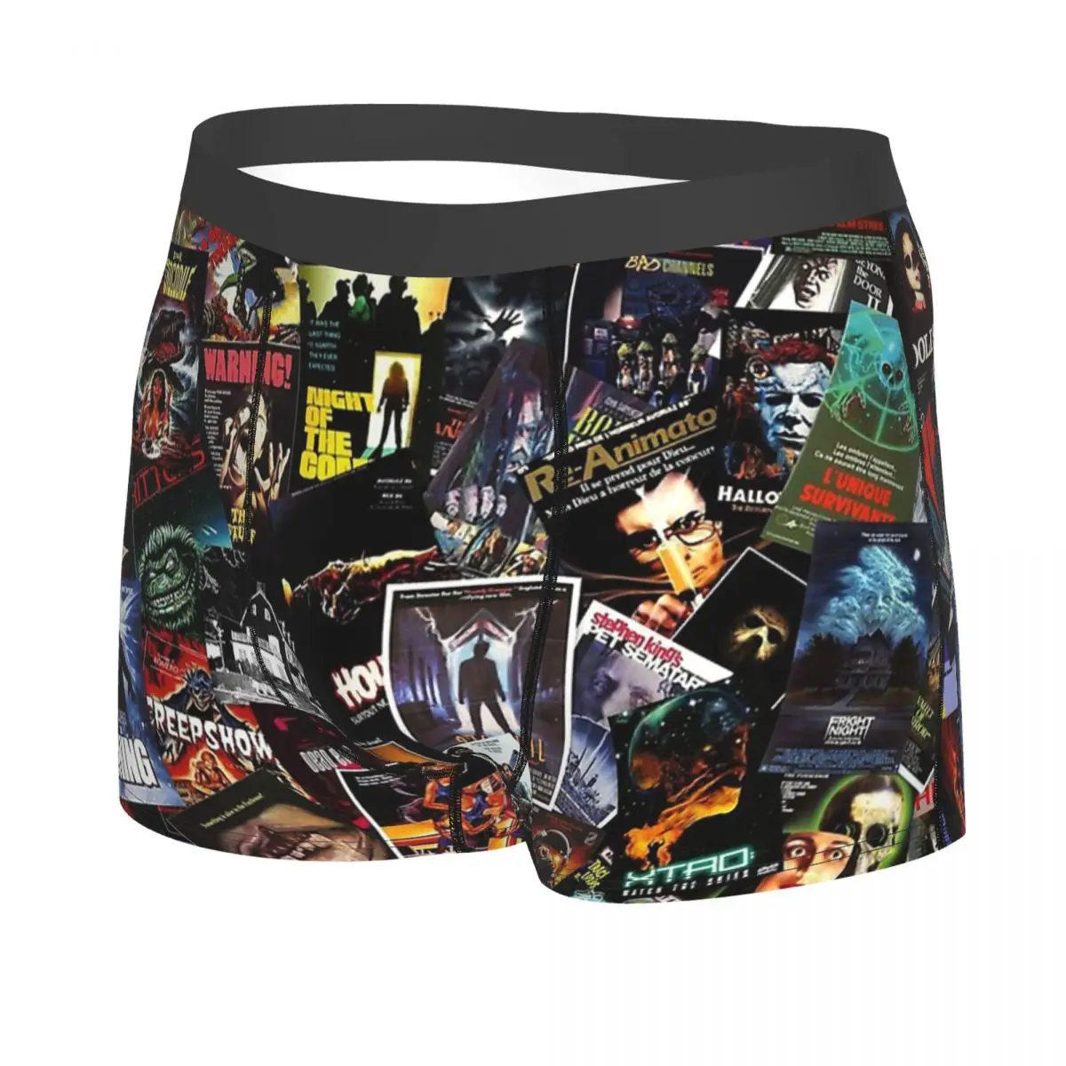 Horror Movie Meme Cover Collage Men Boxer Briefs Underpants Highly Breathable Top Quality Birthday Gifts