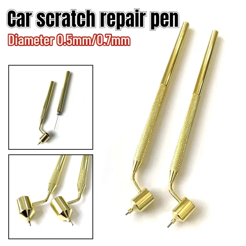 Car Scratch Repair Pen Aluminum Alloy Construction Precision Detailing Fine Line Fluid Writer Paint Applicator Pen Tool Touch Up