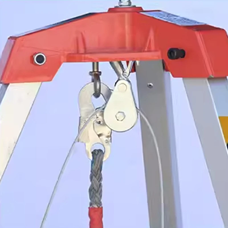 Rescue Tripod  Emergency Rescue Aluminum Alloy Tripod  Confined Space Triangular Lifting Stand  Outdoor Rescue Stand