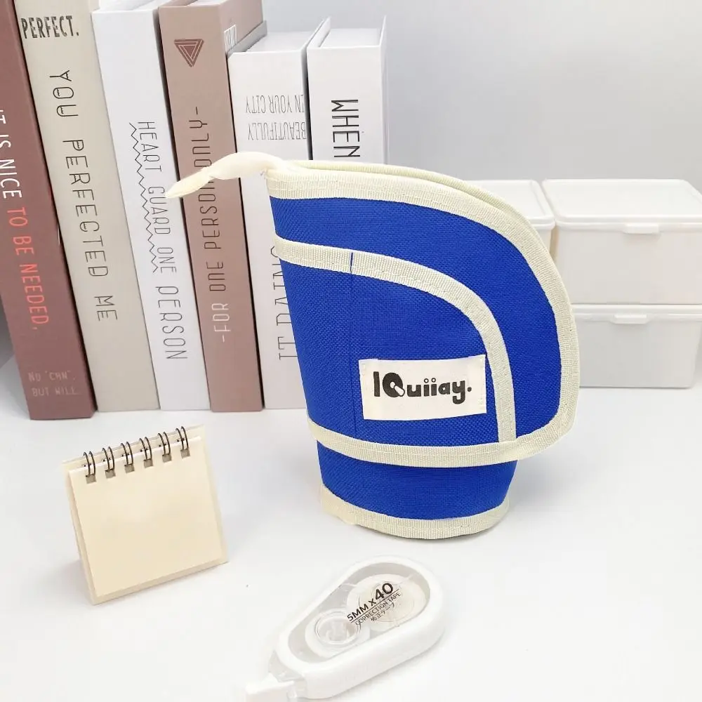 แนวตั้ง Plush เครื่องเขียนกระเป๋าเครื่องประดับขนาดใหญ่ความจุปากกาขนาดใหญ่กระเป๋าสี Candy ดินสอนุ่มนักเรียนเขียนเครื่องมือ