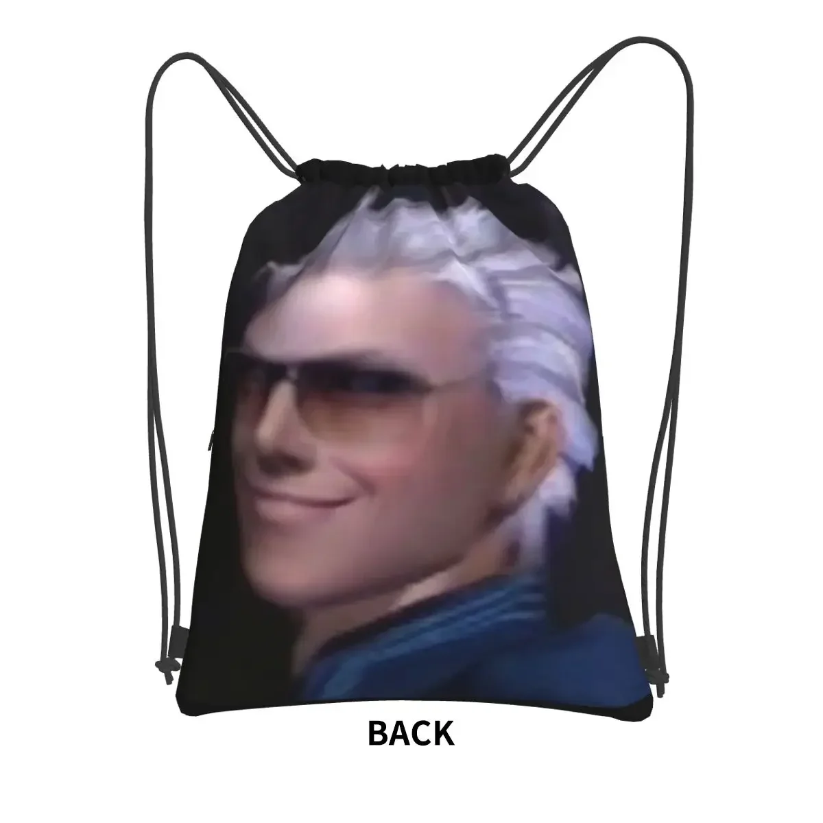 Vergil From The Devil May Cry Series Portable Backpacks Drawstring Bag Fashion Sundries Bags For Travel Sport Man Woman