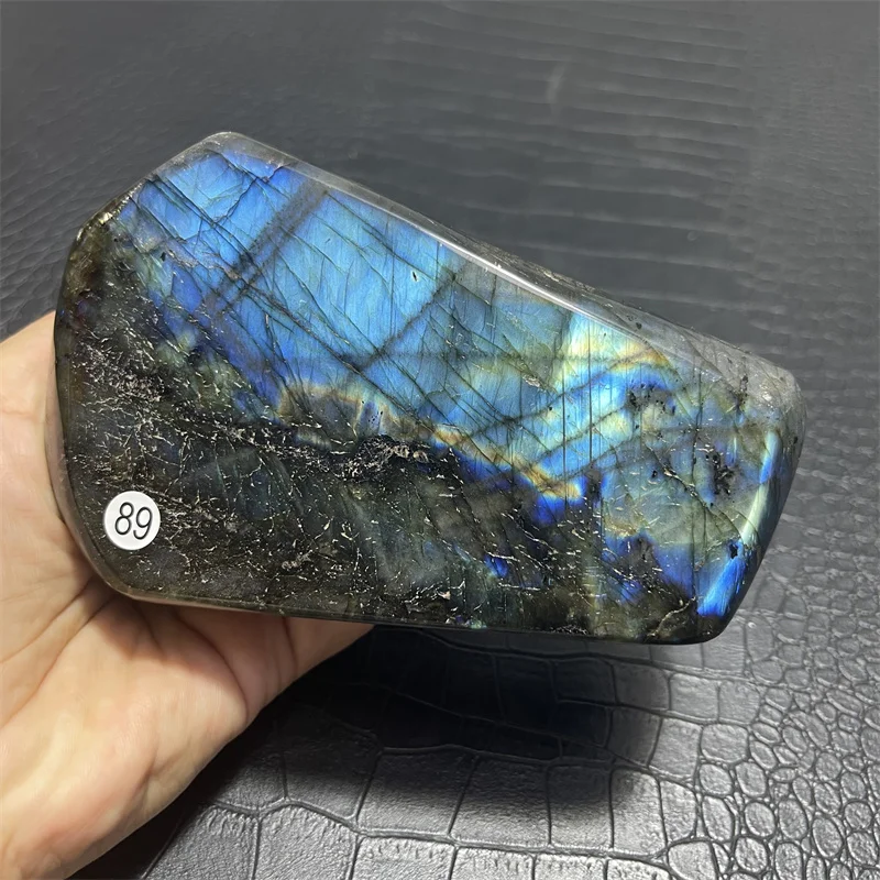 1145g Highest Quality Natural Blue Colorful Labradorite Freeform Crystal Healing Stone for Home Decor Spiritual Luck