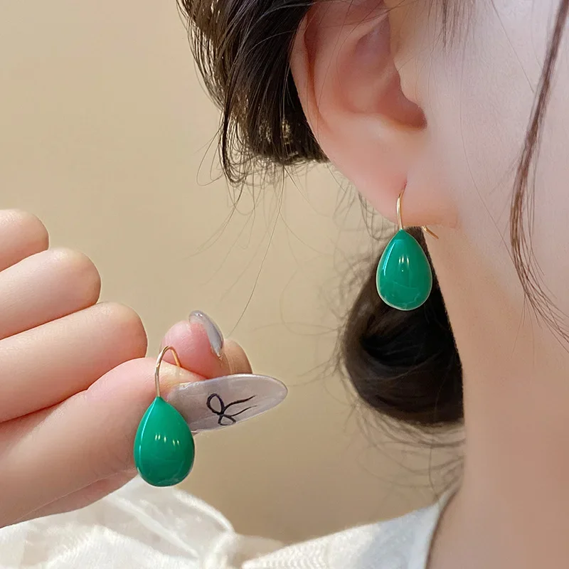 DREJEW Korean Minimalist Earrings for Women New Trendy Drop Earring Stylish Sweet 2025 Korean Fashion Jewelry Dree Shipping