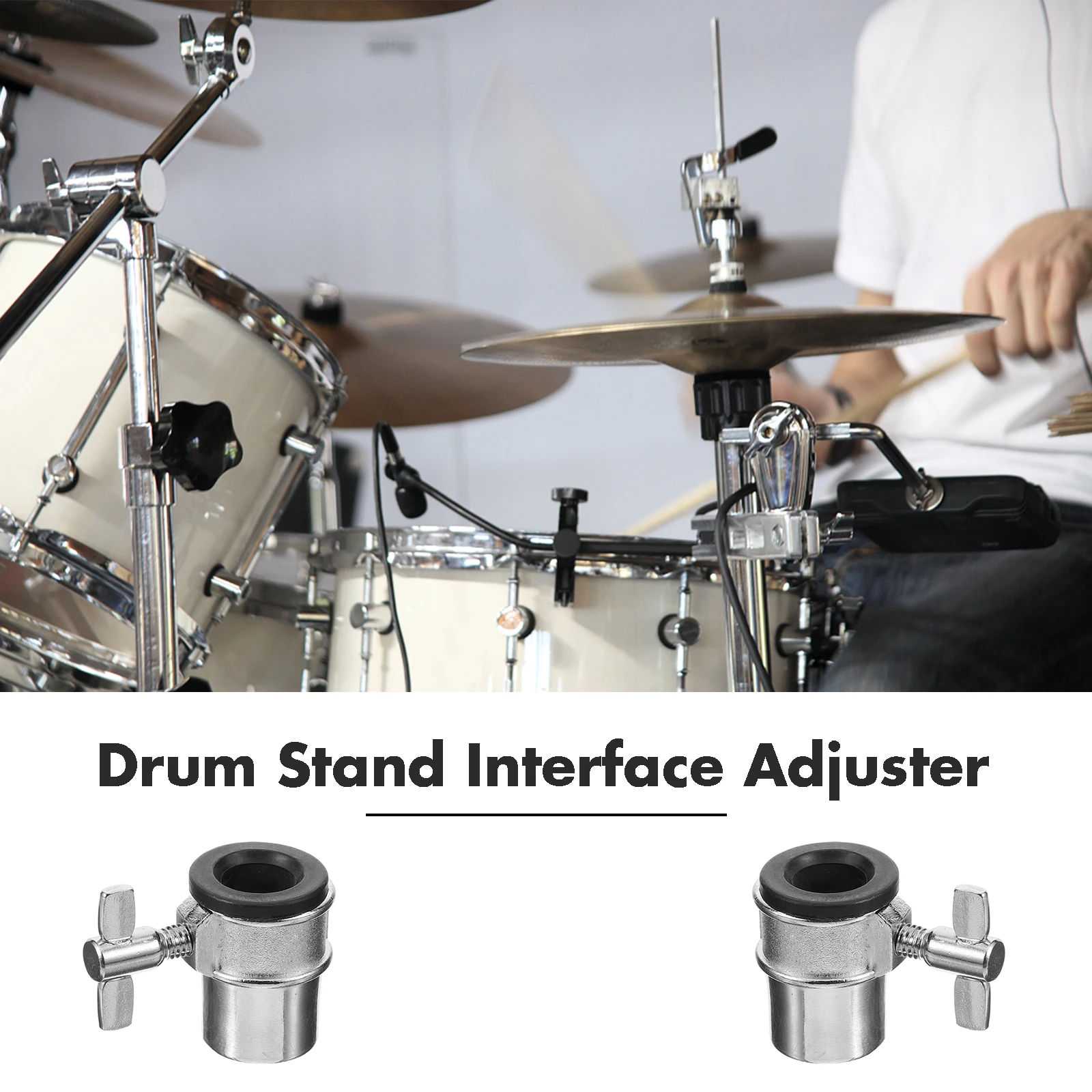 

Drum Bracket Adjuster Stand Parts Hardware Accessories Aluminum Alloy Connector Wing Screw Support Interface Lock