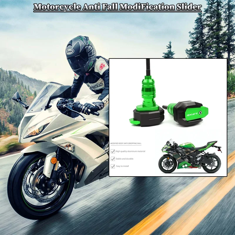

For KAWASAKI ZX6R ZX-6R 2013-2017 2016 2015 Motorcycle Falling Protection Frame Slider Fairing Guard Anti Crash Pad Protector