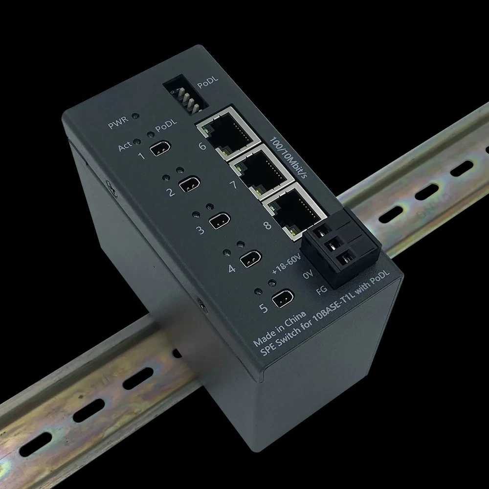 IE3-10T1L5 10BASE-T1L Switch Ethernet de par único