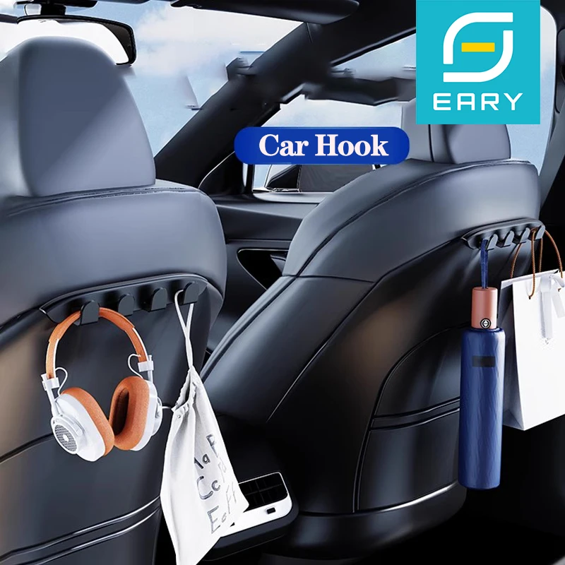 

Eary for Tesla Model 3 Model Y Car Back Seat Hooks Car Interior Accessories Storage Organizer Hanger for Purse Backpacks Bags