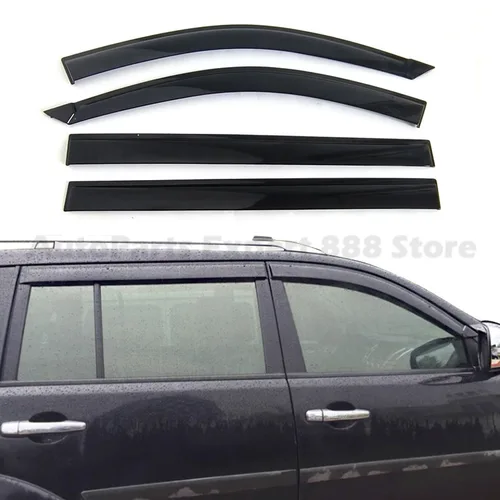 Imagen 2 del producto Deflectores de Ventana para Mitsubishi Pajero Sport 2011-2015, Visera Protectora contra Lluvia y Viento, Embellecedor de Parabrisas