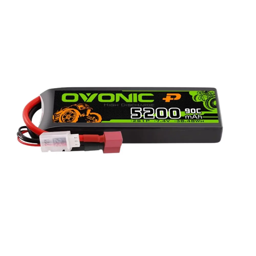 Batterie Lithium-ion OVONIC 2S 3S 4S 90C 800mAh-7000mAh, avec connecteur XT60/T, adaptée aux véhicules multi-rotor et RC.