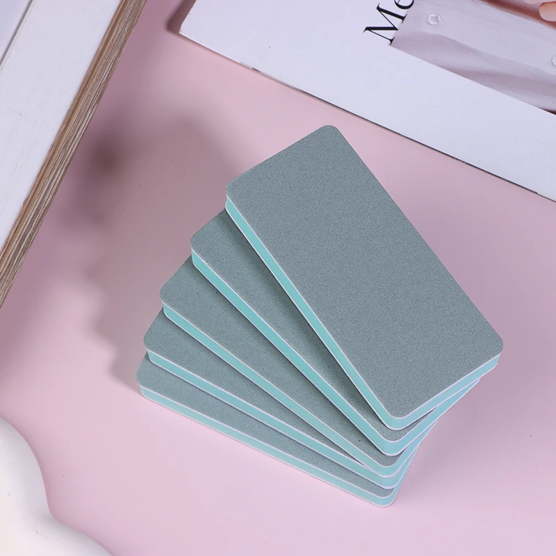 5 قطع إسفنجة صنفرة مزدوجة الجوانب 600 # & 3000 # كتل ساندر يدوية متعددة الوظائف وقابلة لإعادة الاستخدام لتلميع الأظافر بحزام الساعة #5