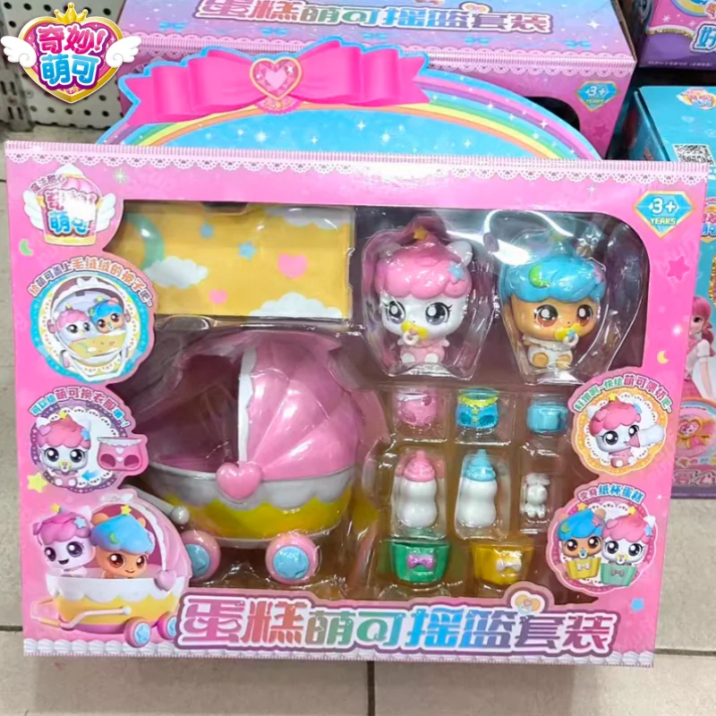 

Коллекционный набор фигурок Hot Catch Teenieping Magic Sweet Heart Star Series Cradle Set: Аниме-фигурки, милые модели, игрушки для девочек, подарки, декор