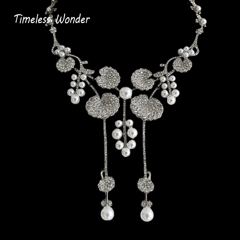 

Вневременное чудесное необычное циркониевое гео цветочное ожерелье для женщин, дизайнерские ювелирные изделия, подиум, модный винтажный сладкий комплект в стиле ар-деко 4526