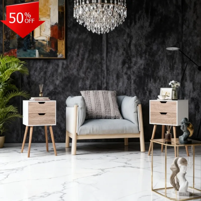 

Bed Table Chevet Bedroom Bedside Table Niche Furniture Home Night Box Nightstands Room Desks Furnitures Dresser Wooden Storage