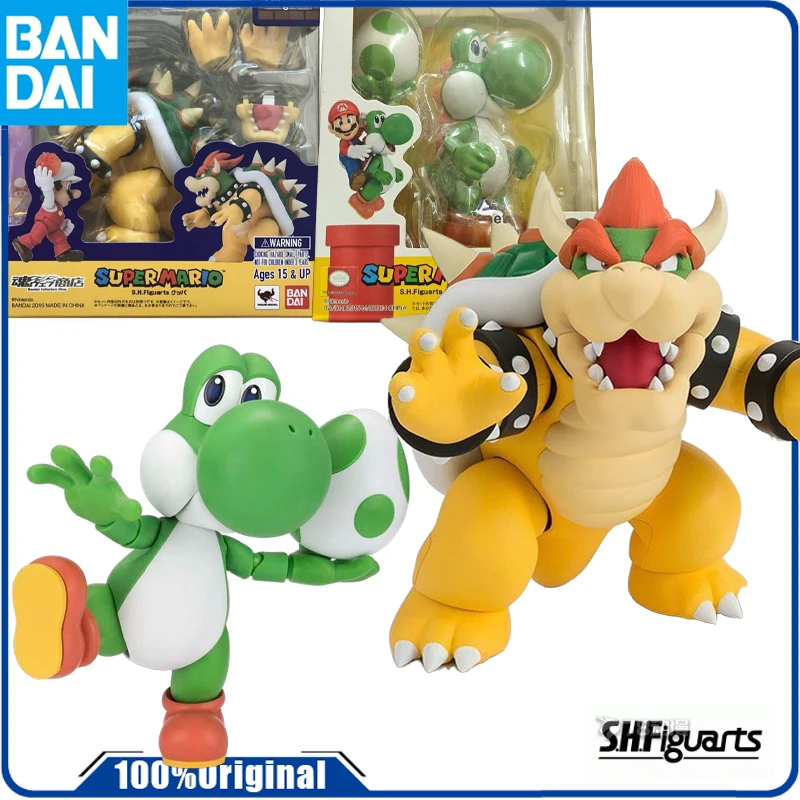 

Bandai Genuine /Original SHF SUPER MARIO SERIES KOOPA YOSHI Action Figure Toys For Boys /Girls /Kids /Christmas Gift Collecti