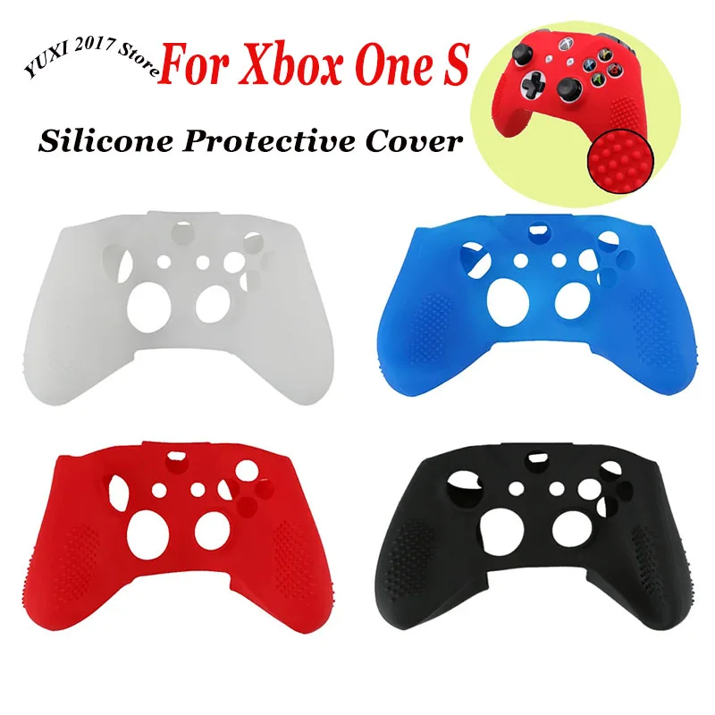 1/2PCS Spiel Griff Weiche Silikon Schutzhülle Für Xbox OneS Controller Mit Stud Gel Schutzhülle Joystick zubehör