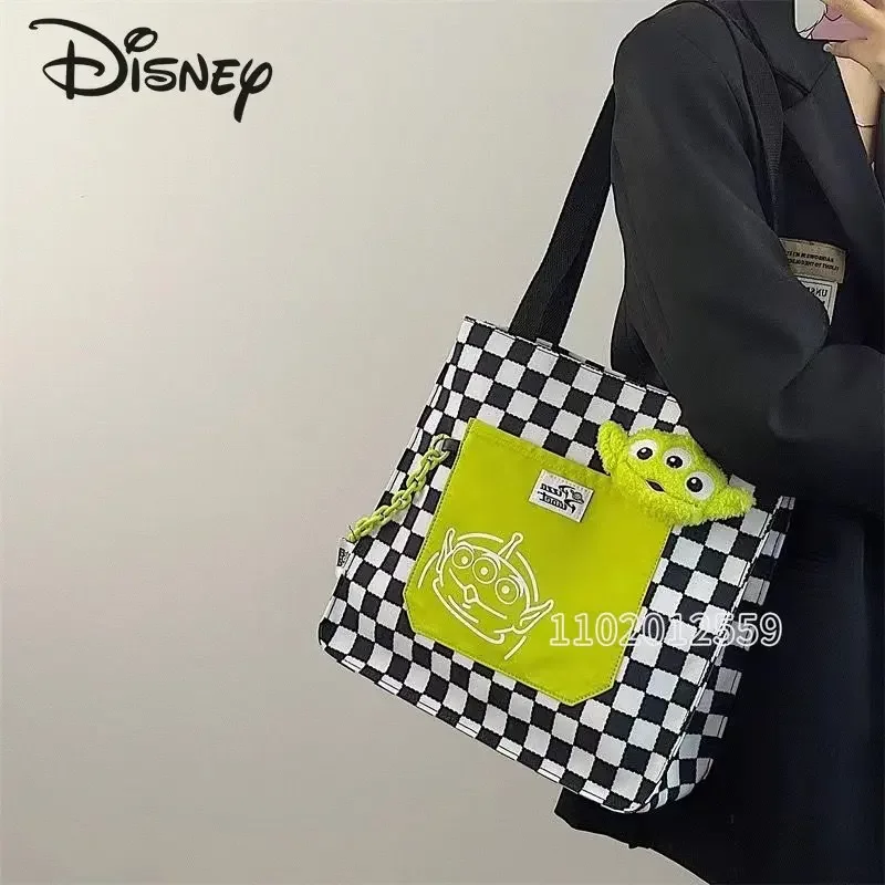 Disney Toy Story bolsa feminina, bolsa de ombro dos desenhos animados, grande capacidade, alta qualidade, marca de luxo, moda, nova