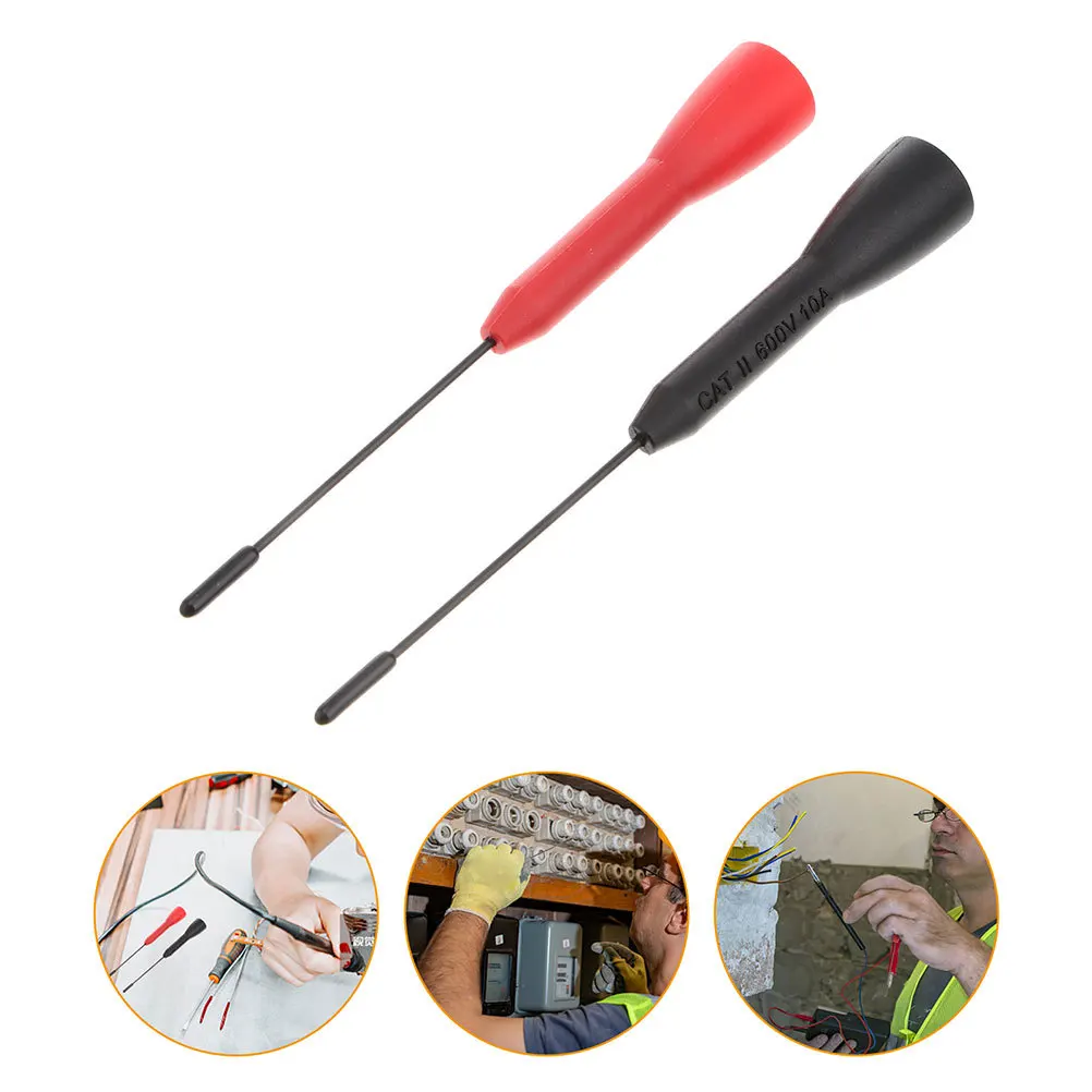 

4pcs Test Stainless Steel Plastic Multimeter For Automotive Circuit Testing Back Probe Back Probe Set Automotive Pin Kit