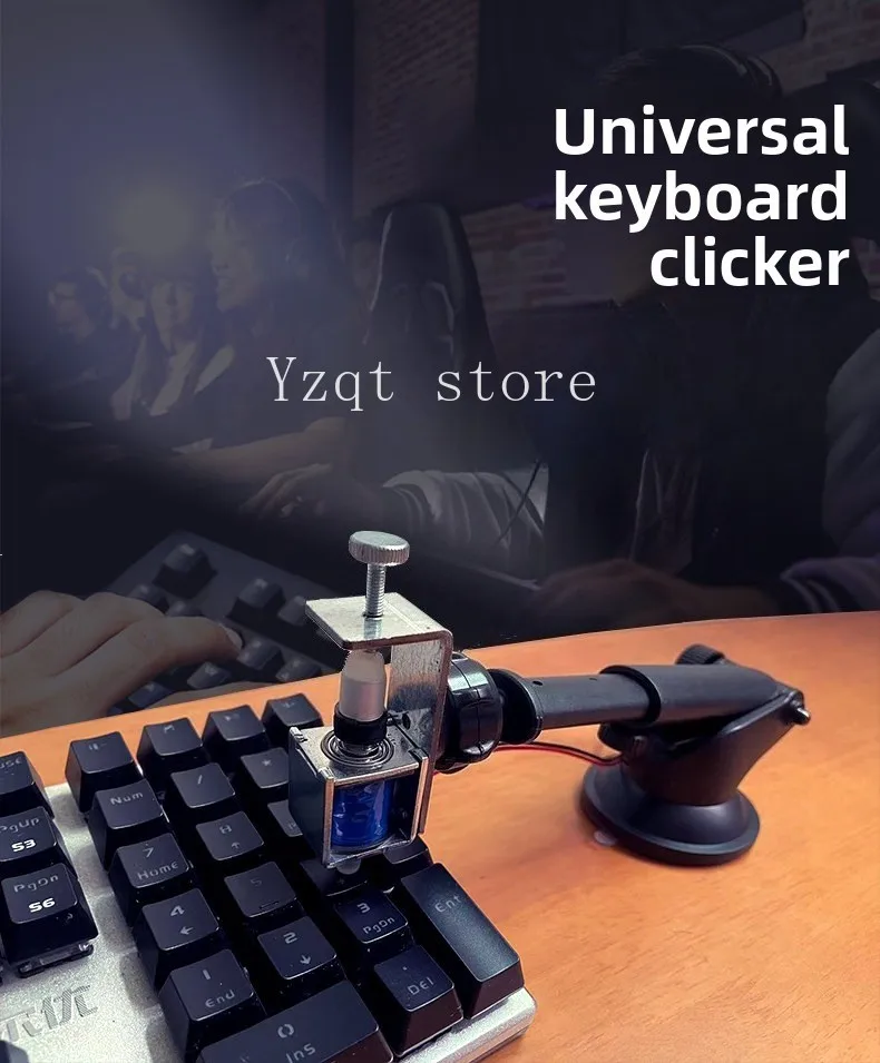 Physical on-hook auxiliary key clicker keyboard click artifact automatic key clicker press mouse