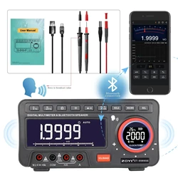 ZT-5566SE Voice Desktop Digital Multimeter, 19999 Count, Auto Range, Dual LCD Display, AC/DC Meter, True RMS, with e-Bull APP