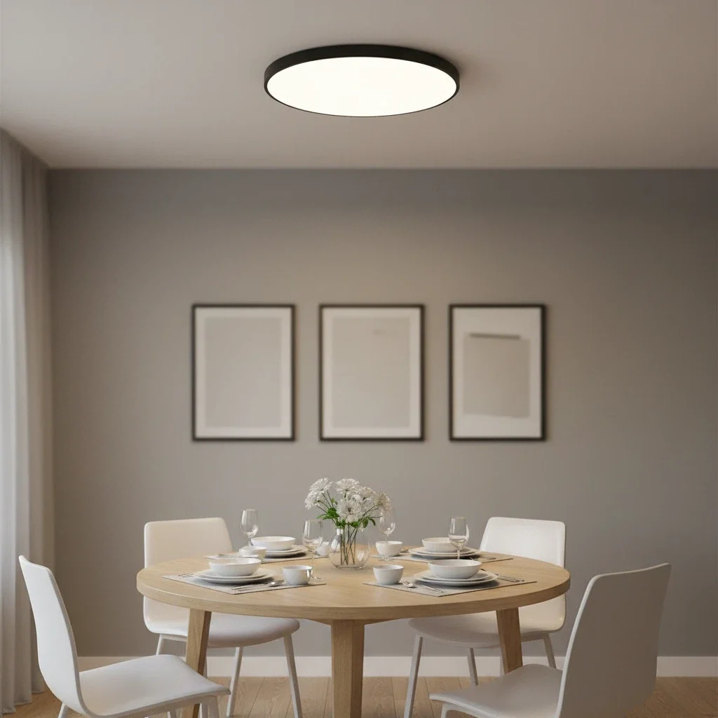 

Умный светодиодный потолочный светильник с дистанционным управлением, 3 цвета, потолочные светильники с регулируемой яркостью, ультратонкие панельные лампы, потолочный светильник для спальни, кухни