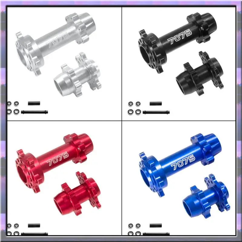 A49U For LOSI 1/4 Promoto-MX Electric Motorcycle Aluminum Alloy 7075 Front And Rear Axles 262012 Silver Replacement Parts Access